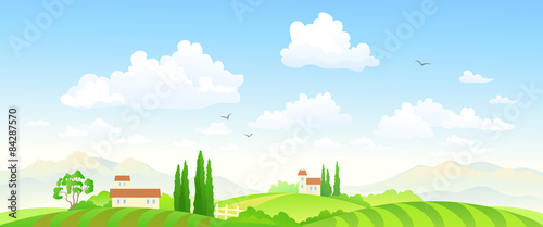 Summer fields banner