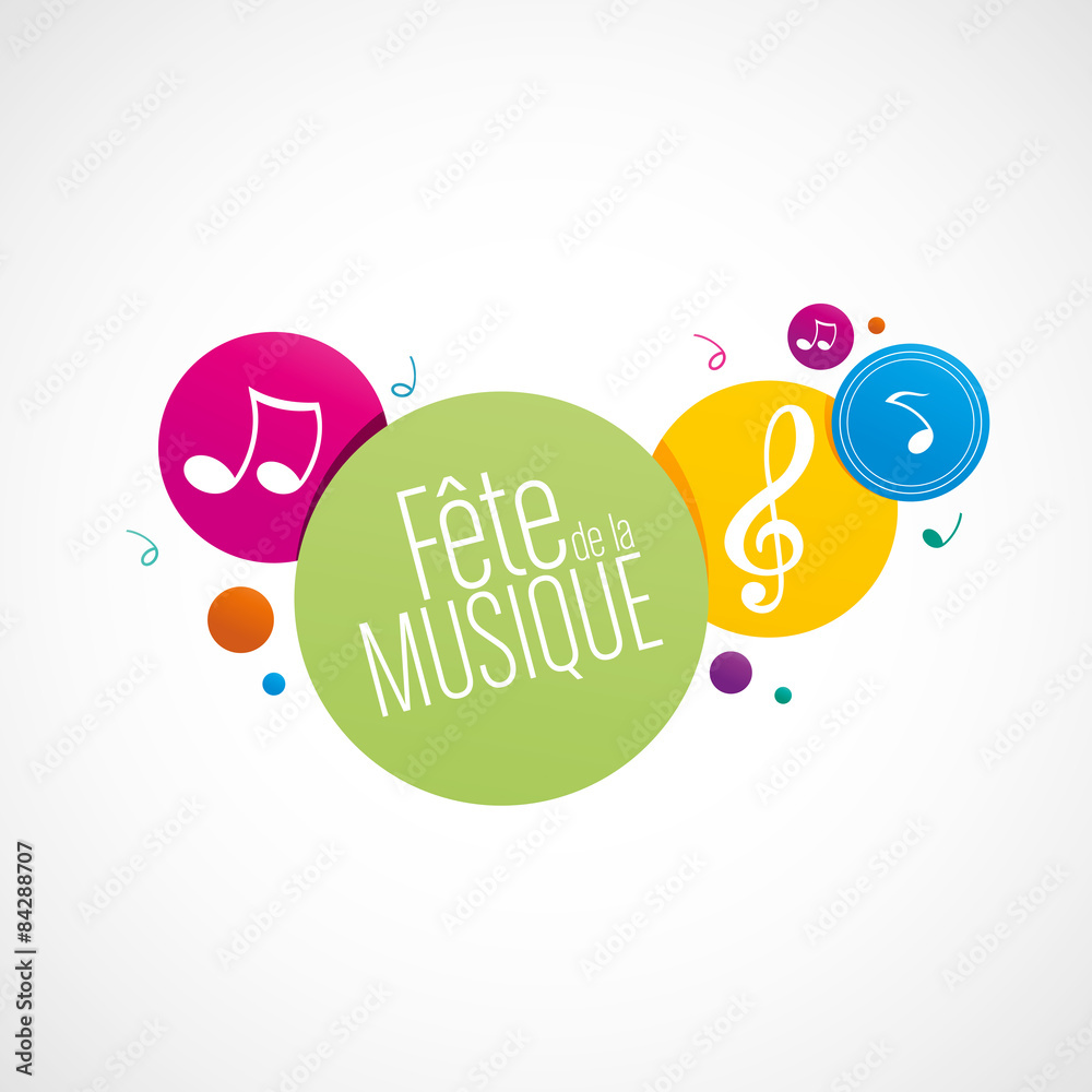 Obraz premium fête de la musique, 21 juin