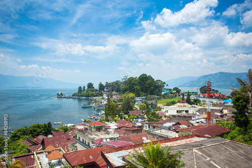 Parapat village, Sumatra, Indonesia photo