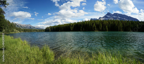 Johnson Lake in Banff National Park © jlazouphoto