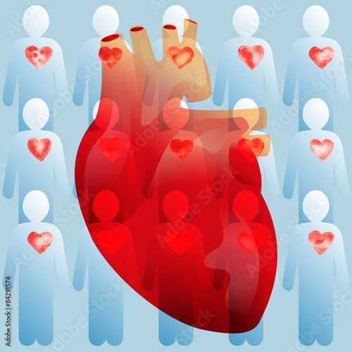 Heart and people with good hearts