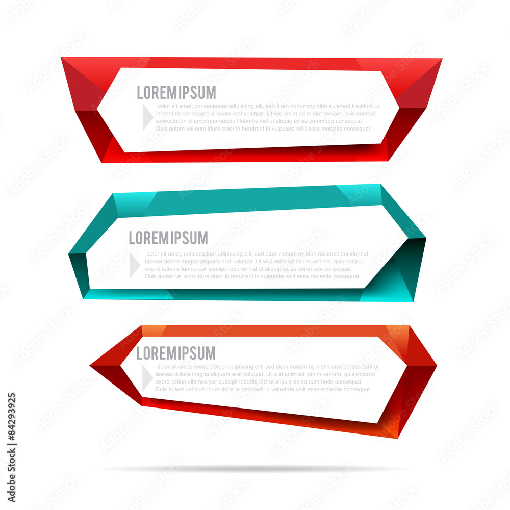 Set of label banner polygon element background colorful pattern Set of label banner polygon element background colorful pattern