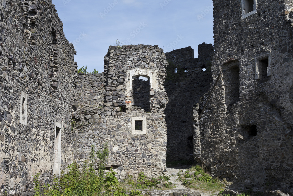 The ruins of the old castle