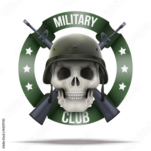 Military club or company badges and labels logo