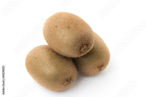 Kiwi fruit isolated on white background