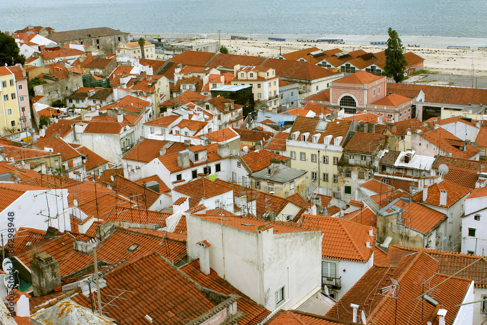 Alfama District, Lisbon Panorama, Portugal
