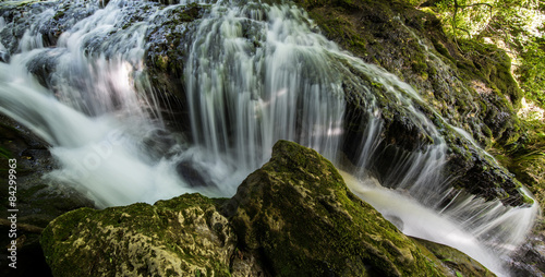  Waterfall. Waterfall in the Mountains, Slow Shutter Speeds.