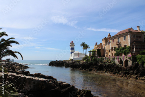 Lighthouse and Beautiful Sea, Cascais, Lisbon, Portugal