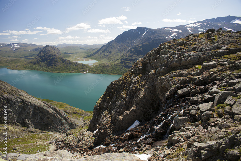 Obraz premium Besseggen Ridge in Jotunheimen National Park, Norway