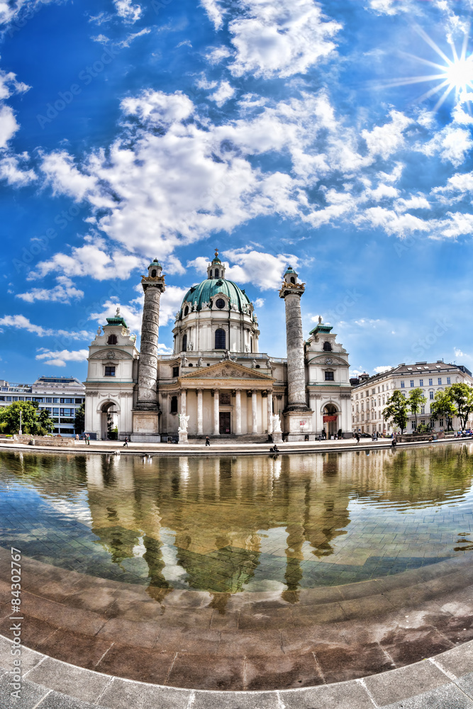 Karlskirche, St. Charles's Church in Vienna, Austria