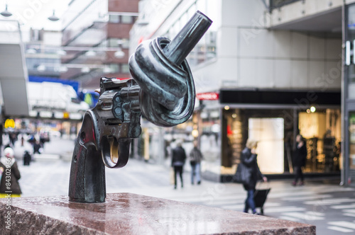 Canvas Print Monument in Stockholm, Sweden