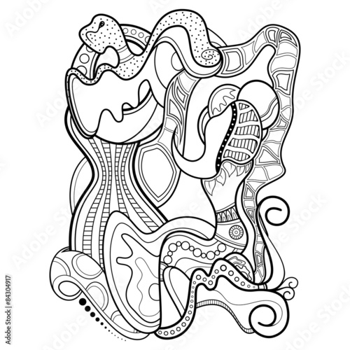 Vector Abstract Background. Hand Drawn Texture