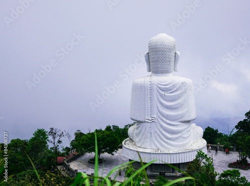 The statue of buddha in Ba Na Hill, Da Nang, Vietnam photo