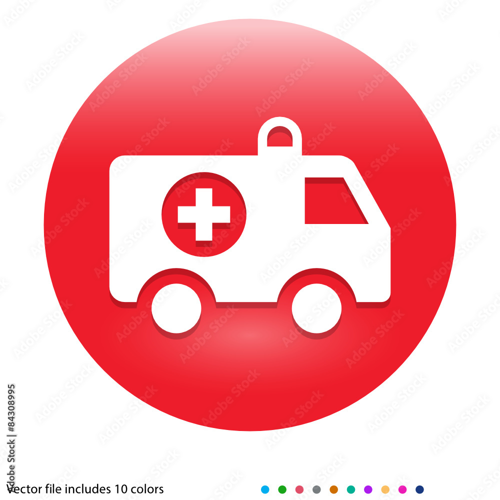 Obraz premium Multicolored App Button