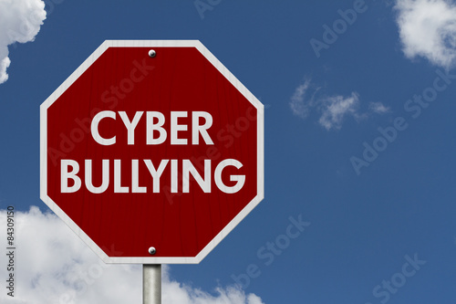 Stop Cyber Bullying Road Sign
