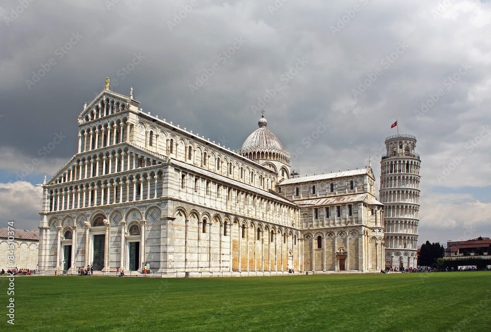 The Piazza dei Miracoli in Pisa