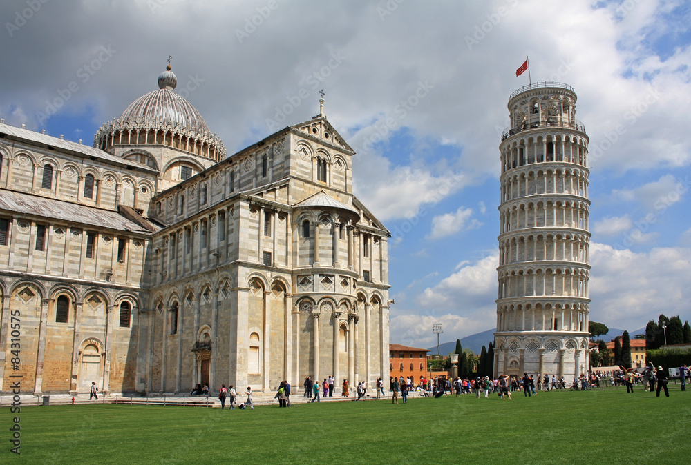 Pisa Cathedral with the Leaning Tower