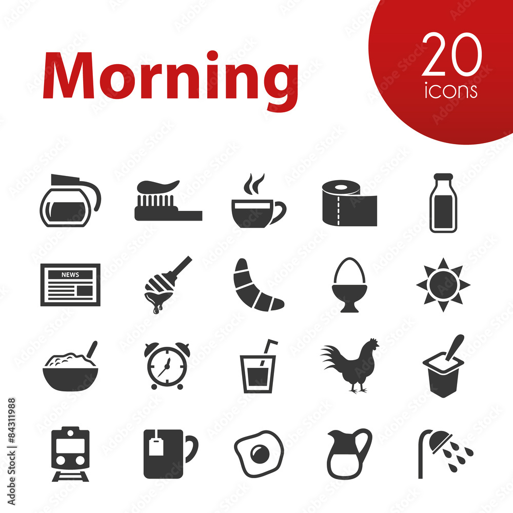 morning icons