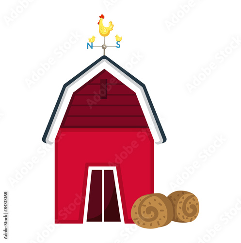 barn house vector