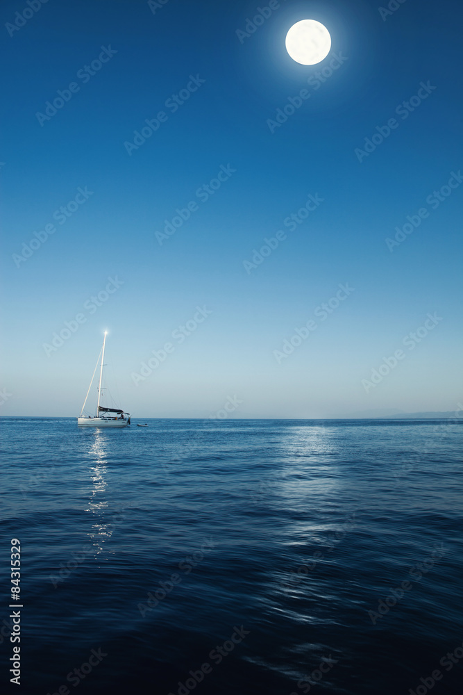 Fototapeta premium Segelboot bei Voolmond