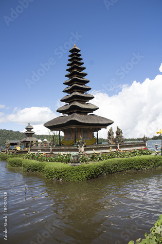 Pura Ulun Danu Bratan in the lake, Bali, Indonesia