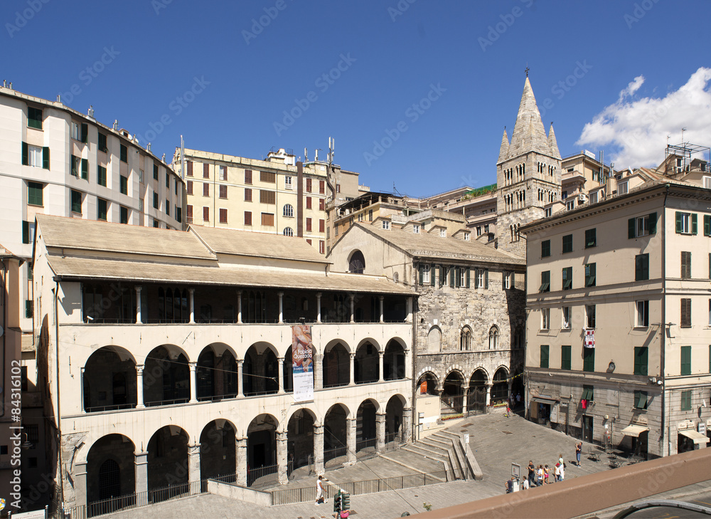 view of Genoa, Italy