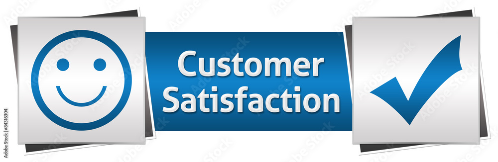 Customer Satisfaction Blue Grey Horizontal 