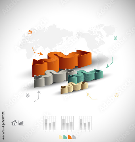 Business infographic template