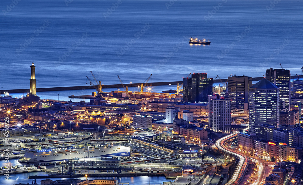 Fototapeta premium view of Genoa, Italy