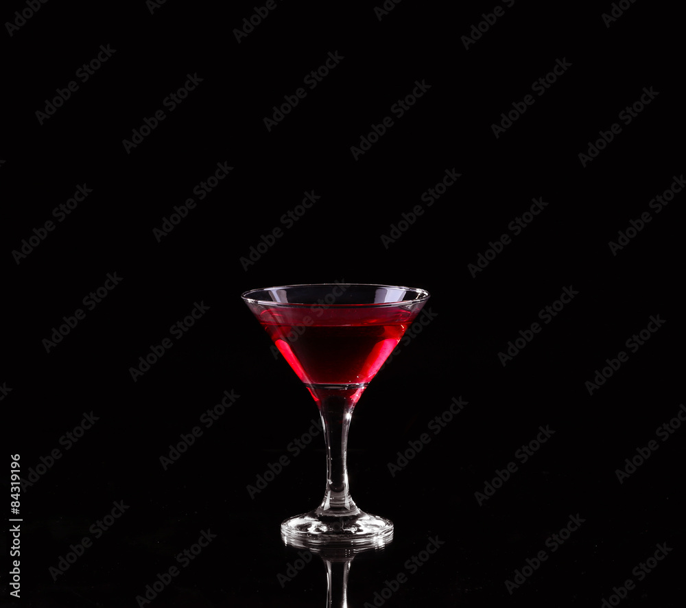 modern fresh coctail on the black background modern fresh coctail on the black background