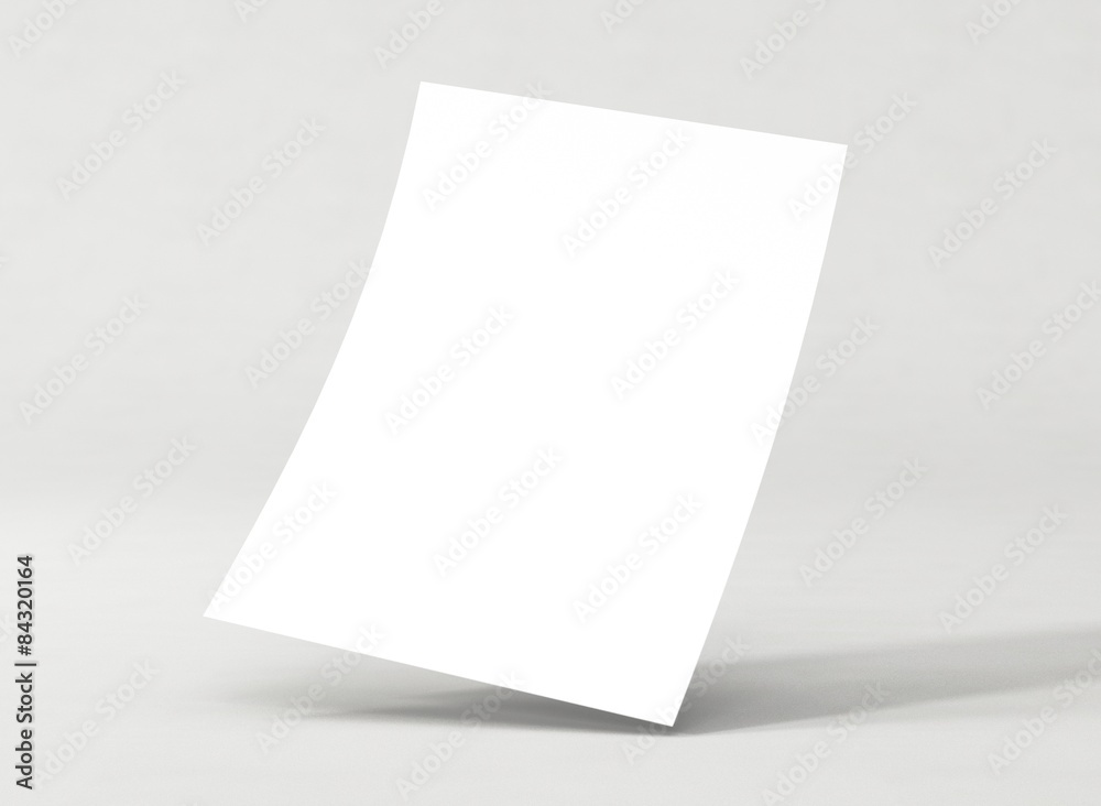 Briefpapier gebogen Vorlage A4