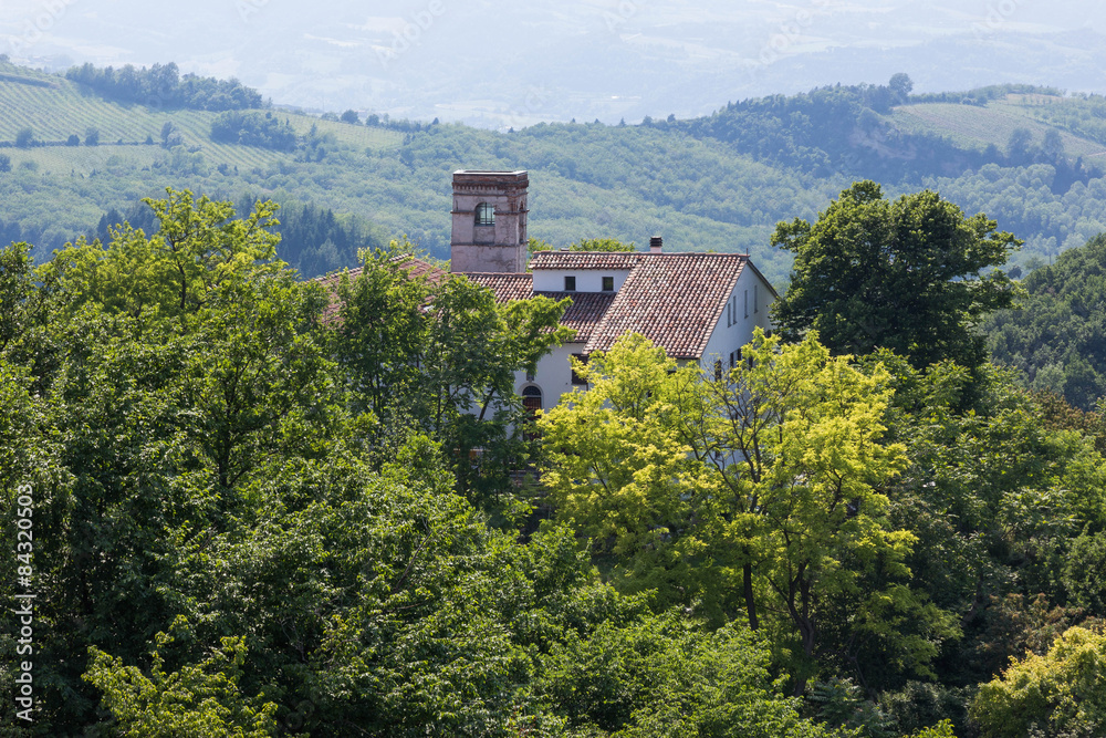 Obraz premium Pieve Santa Maria Assunta in Tiberiaco , Eremo di monte Mauro