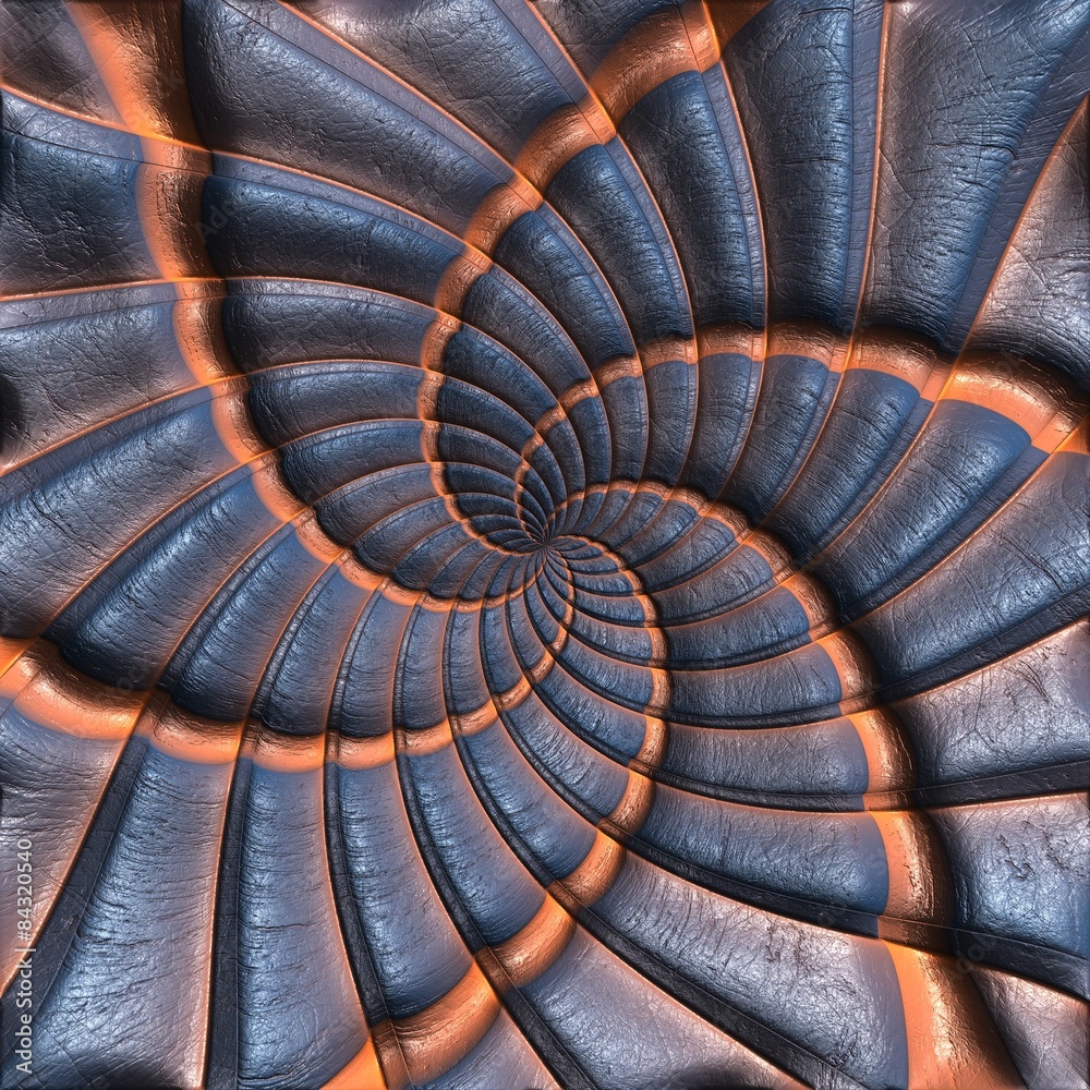 Fototapeta premium Luxury background with embossed pattern on leather