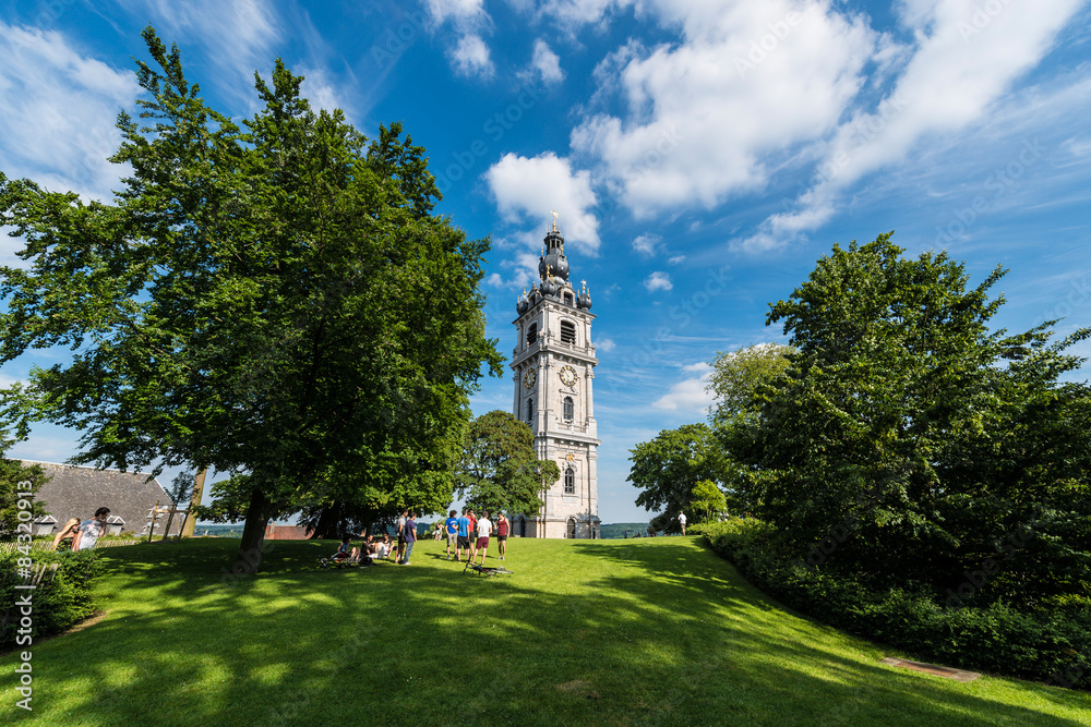 Naklejka premium The Belfry of Mons, Belgium
