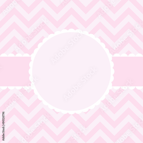 Baby girl shower card