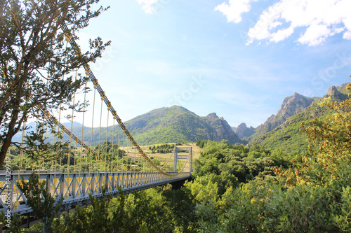 Fotografie Pont suspendu, tarassac, languedoc