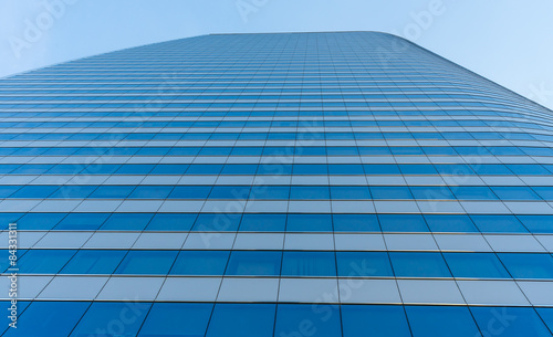 Modern glass  of skyscrapers in the city