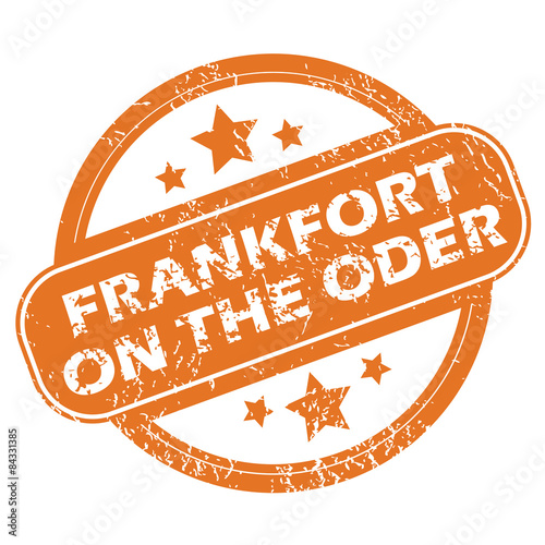 Frankfort on Oder round stamp