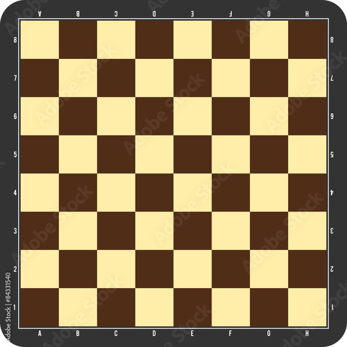 Chessboard with grey frame