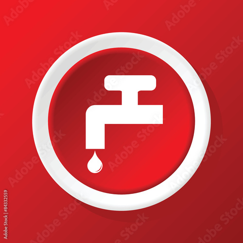 Tap icon on red