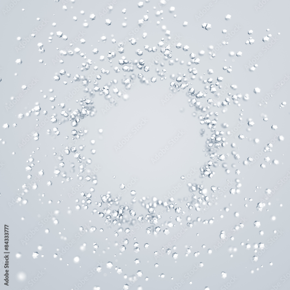 Abstract Rendering of Low Poly Chaotic Particles. Abstract Rendering of Low Poly Chaotic Particles.