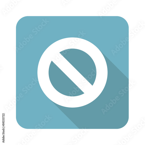 NO sign square icon