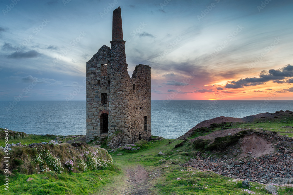 Sunset at Wheal Owles