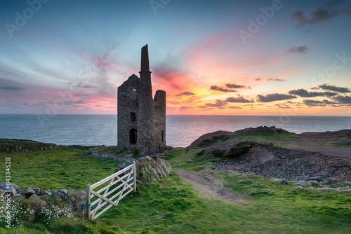 Wheal Owles Mine at Botallack near St just on the Cornwall coast