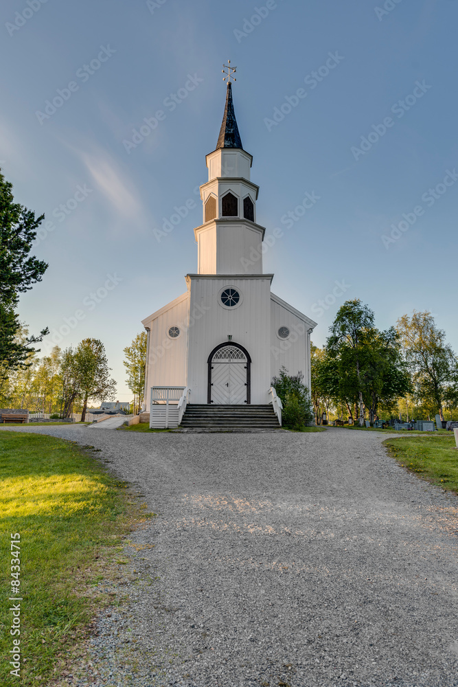 Alta English-inspired gothic church in Alta, Norway.