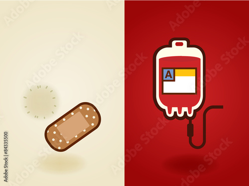 Blood Donation , medical , health care - Vector file EPS10