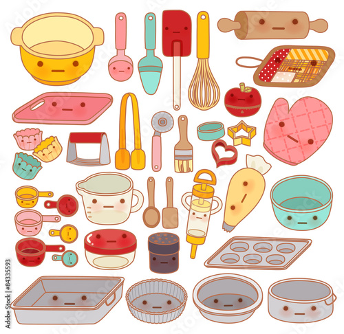 Lovely pastry tool and equipment - Vector file EPS10