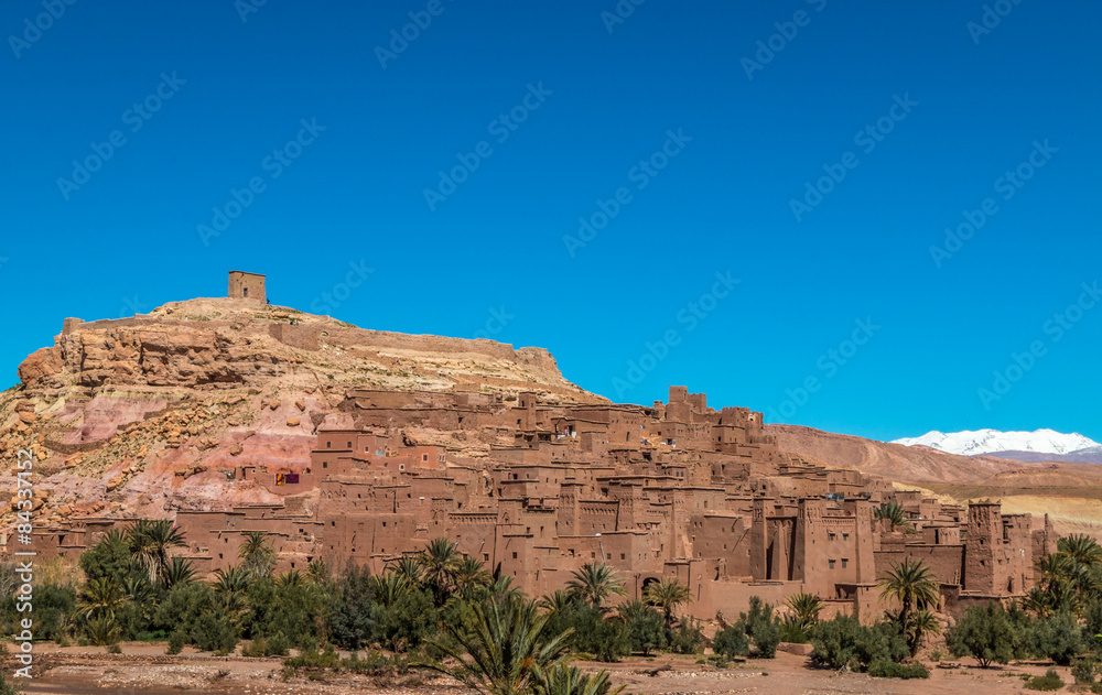 Ait Benhaddou mud town in Morocco desert Ait Benhaddou mud town in Morocco desert
