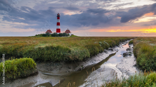 Westerhever Lighthouse in Schleswig-Holstein photo