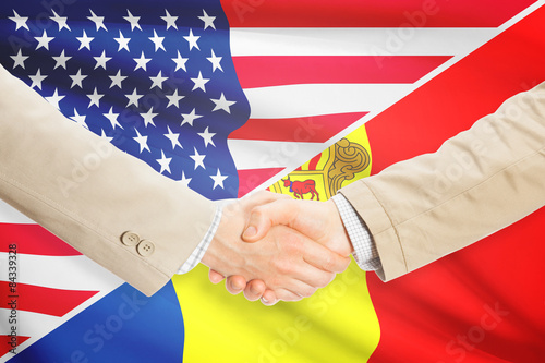 Businessmen handshake - United States and Andorra